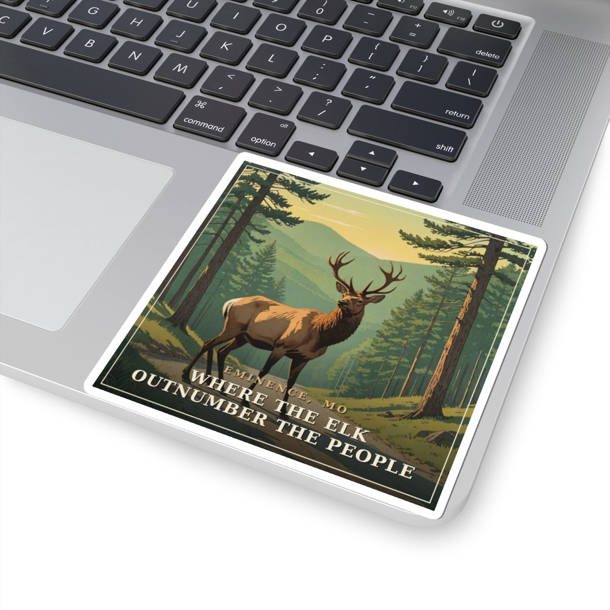 Where the Elk Outnumber the People - The Ozarks Sticker | Corner & County