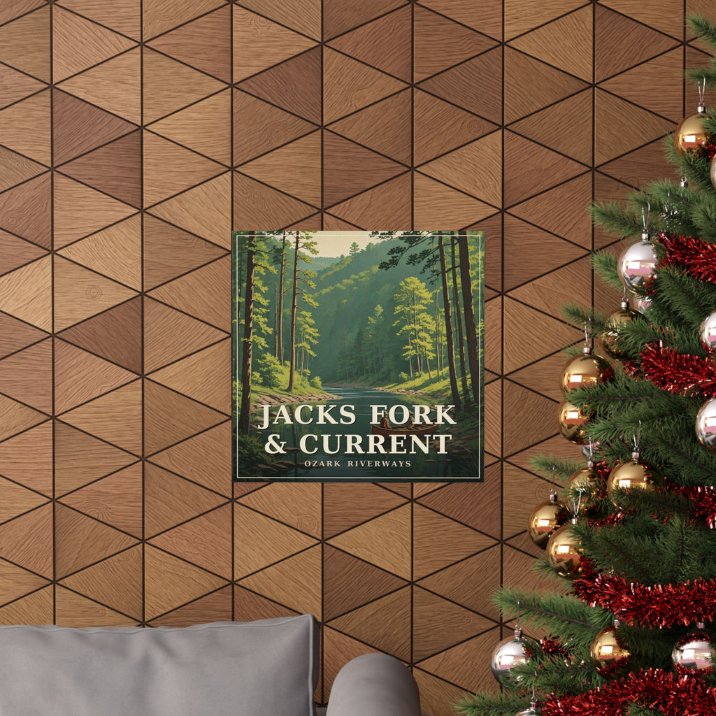 Jacks Fork & Current - The Ozarks Poster | Corner & County