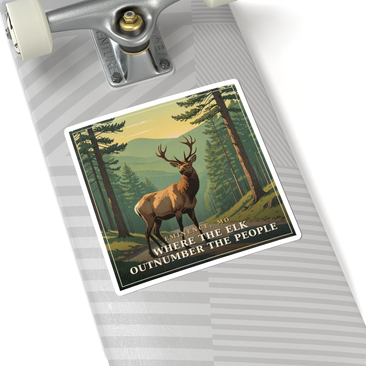 Where the Elk Outnumber the People - The Ozarks Sticker | Corner & County