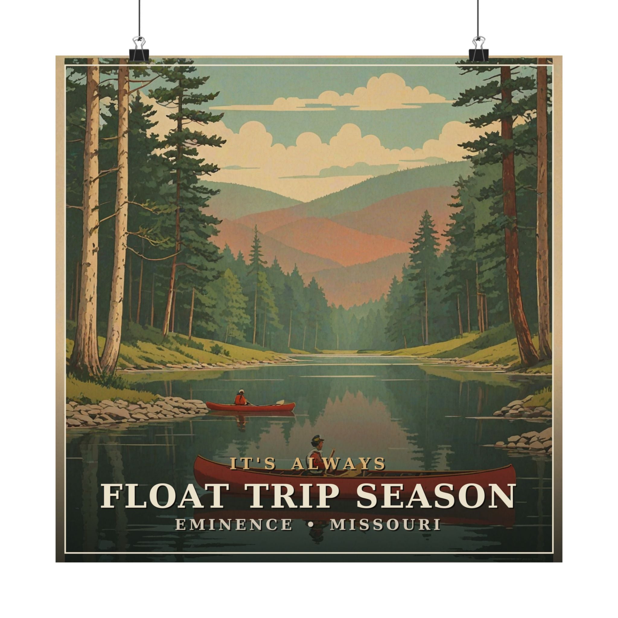 Float Trip Season - The Ozarks Poster | Corner & County