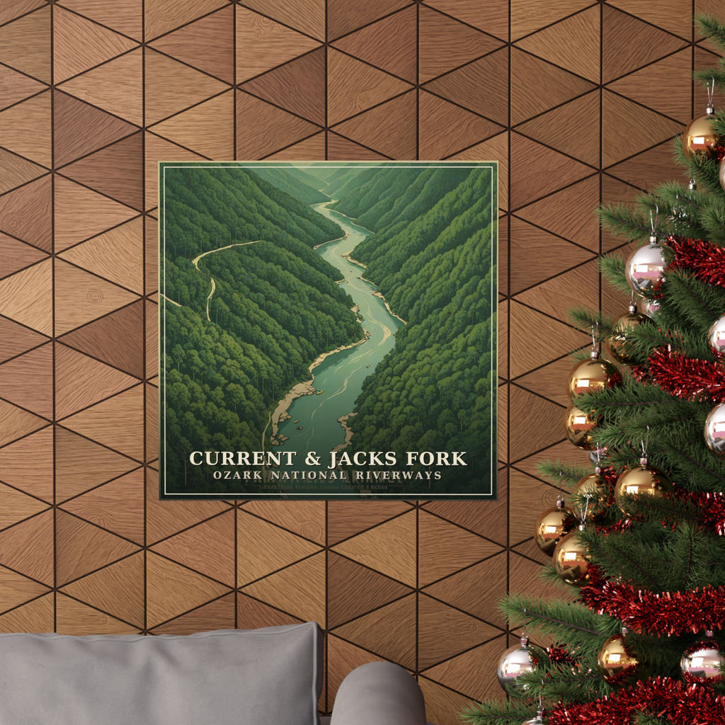 Current & Jacks Fork - The Ozarks Poster | Corner & County