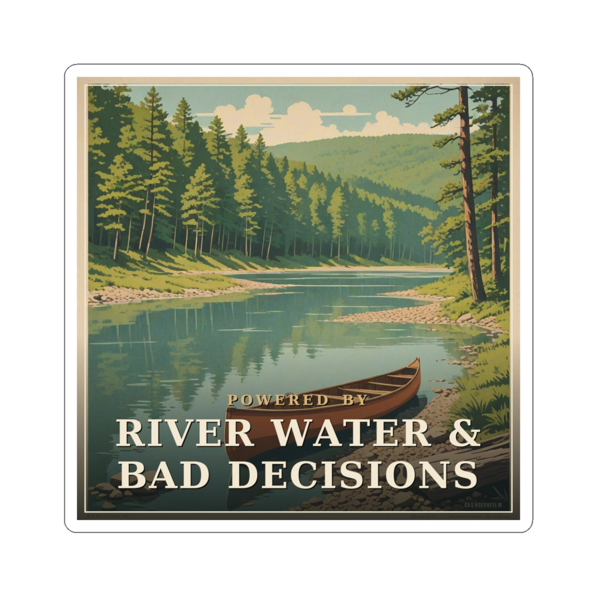 River Water & Bad Decisions - The Ozarks Sticker | Corner & County