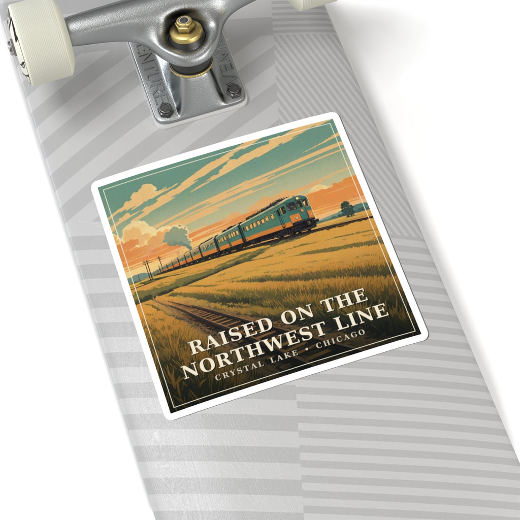Raised on the Northwest Line - Crystal Lake Sticker | Corner & County