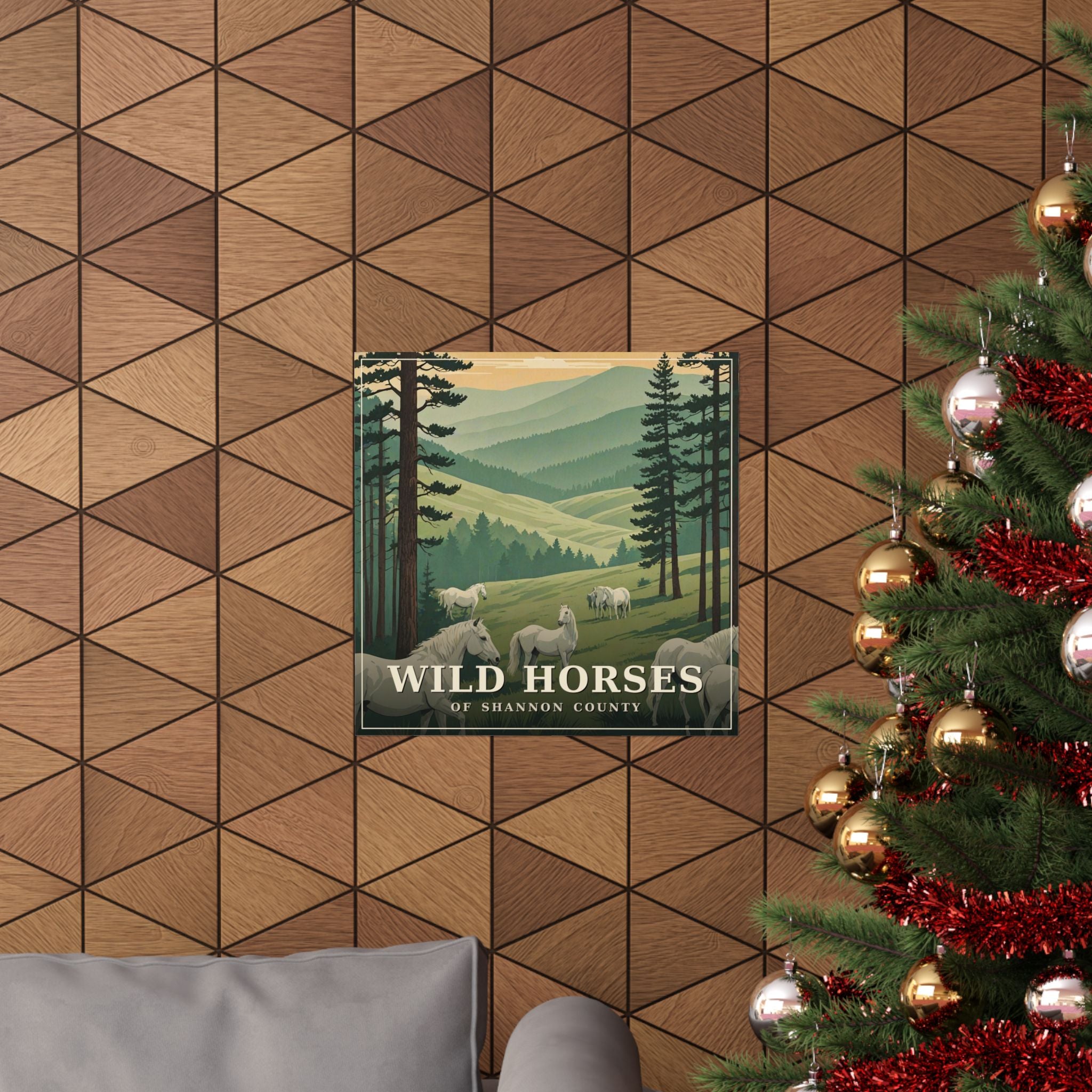 Wild Horses of Shannon County - The Ozarks Poster | Corner & County