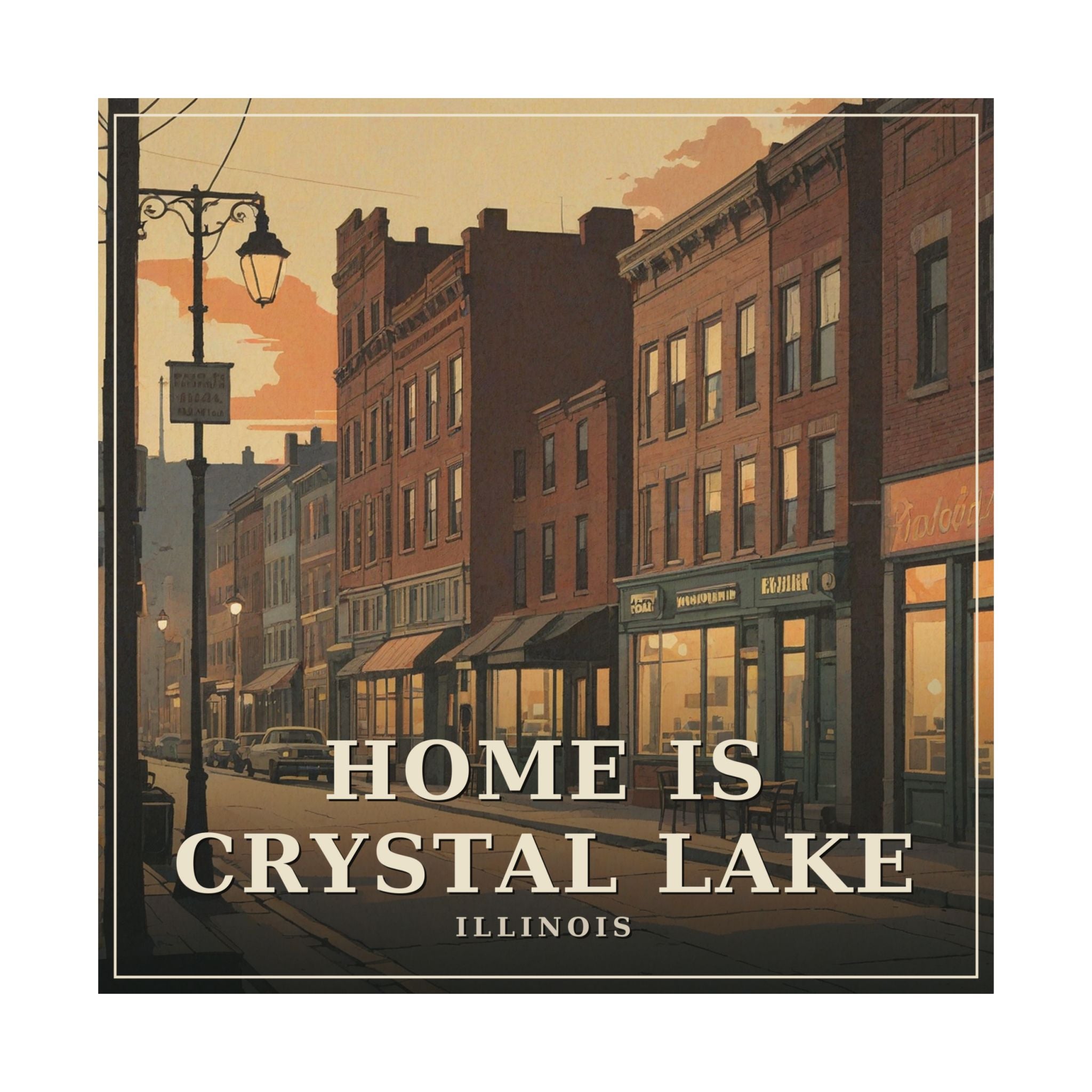 Home is Crystal Lake - Crystal Lake Poster | Corner & County