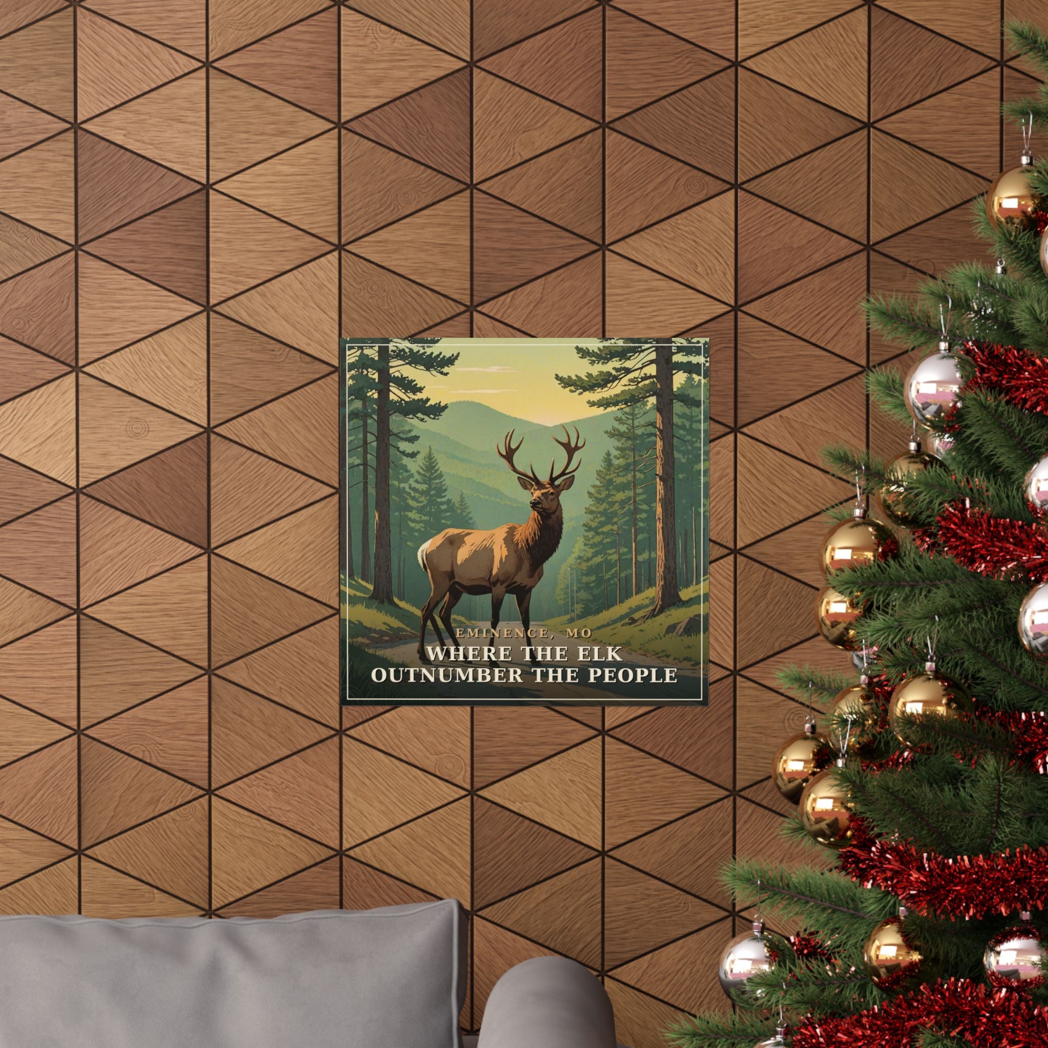 Where the Elk Outnumber the People - The Ozarks Poster | Corner & County