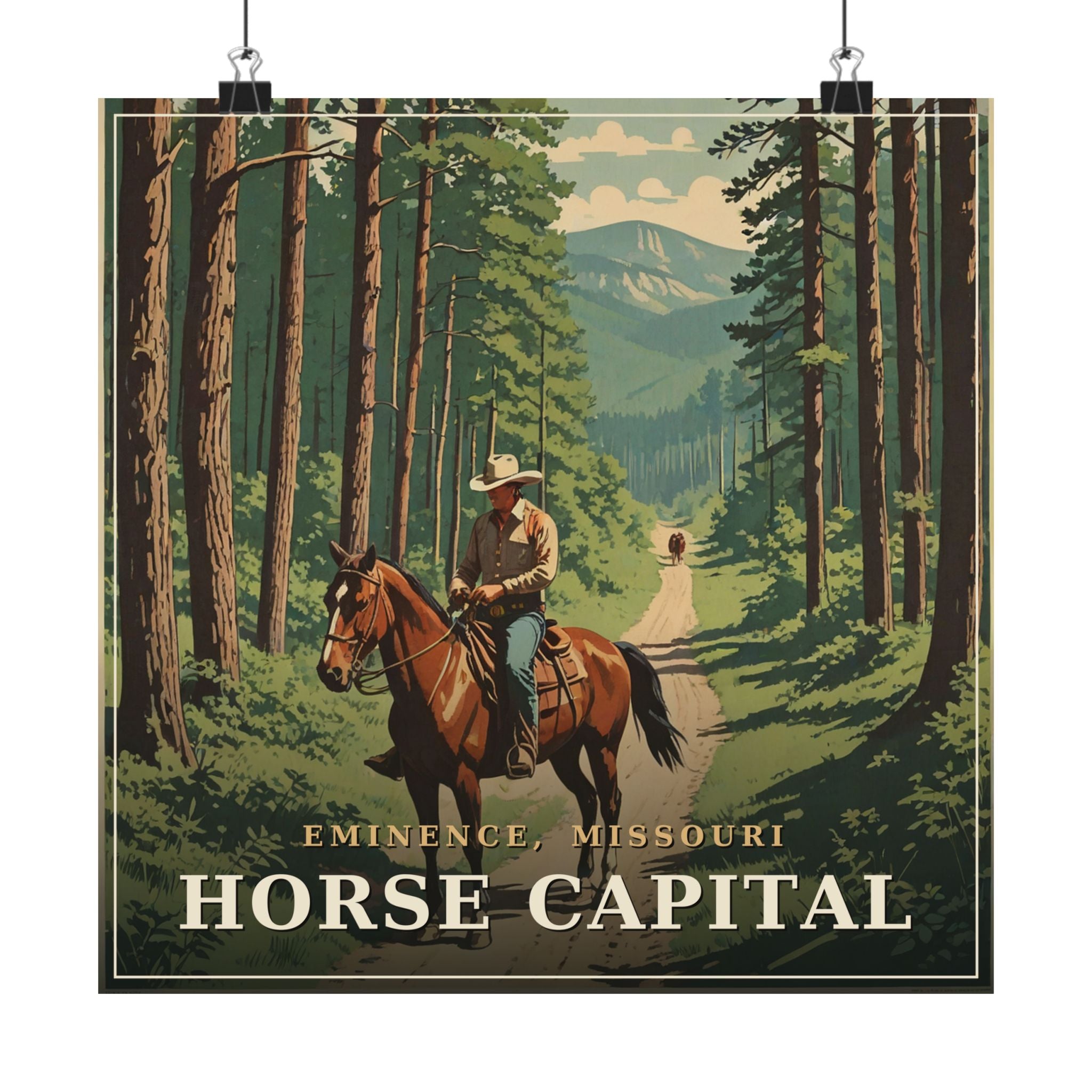 Horse Capital - The Ozarks Poster | Corner & County