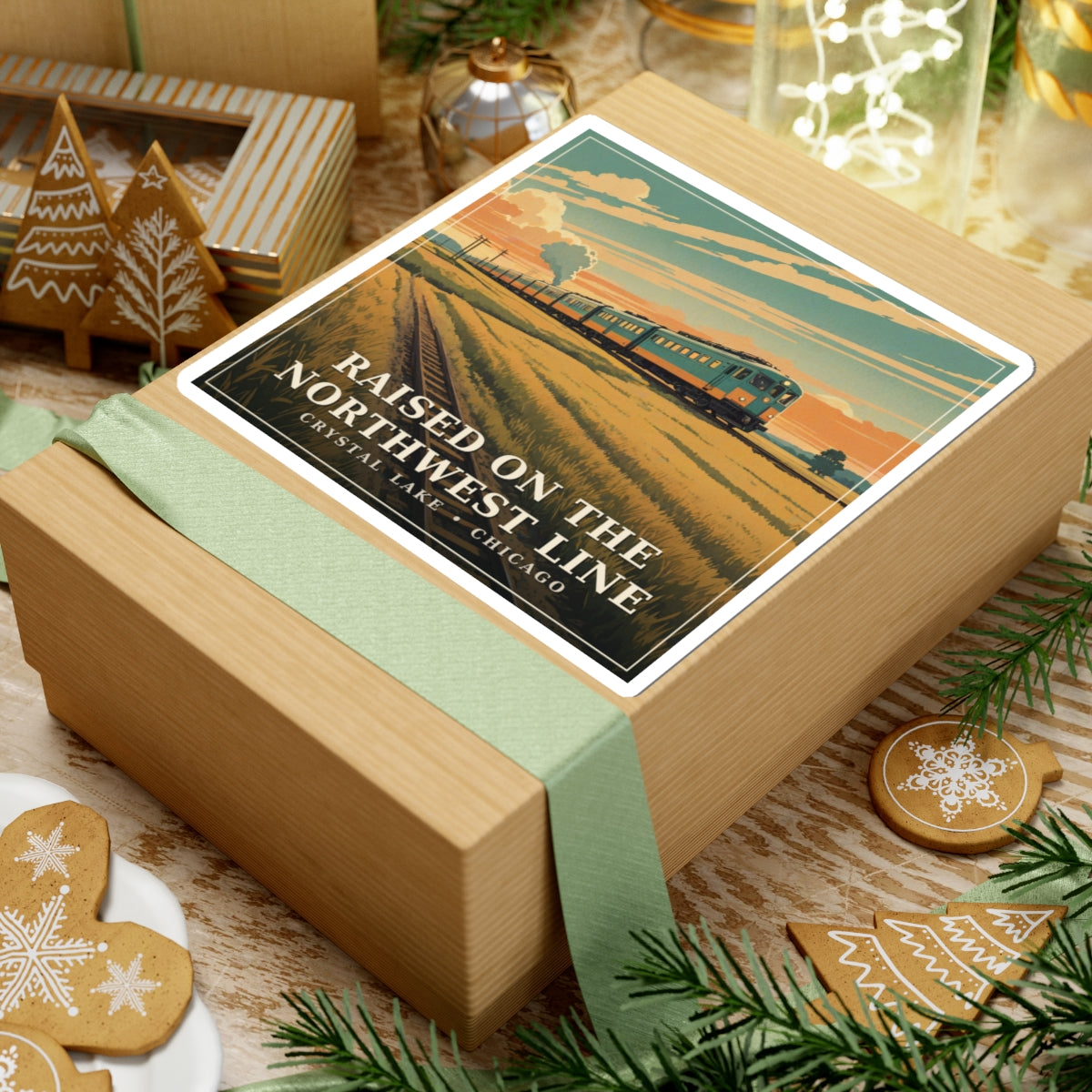 Raised on the Northwest Line - Crystal Lake Sticker | Corner & County