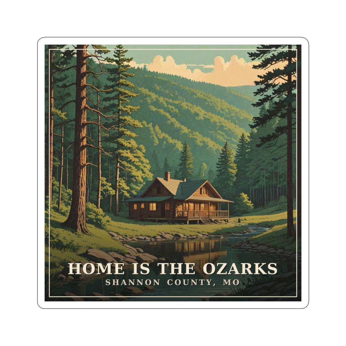 Home is the Ozarks - The Ozarks Sticker | Corner & County