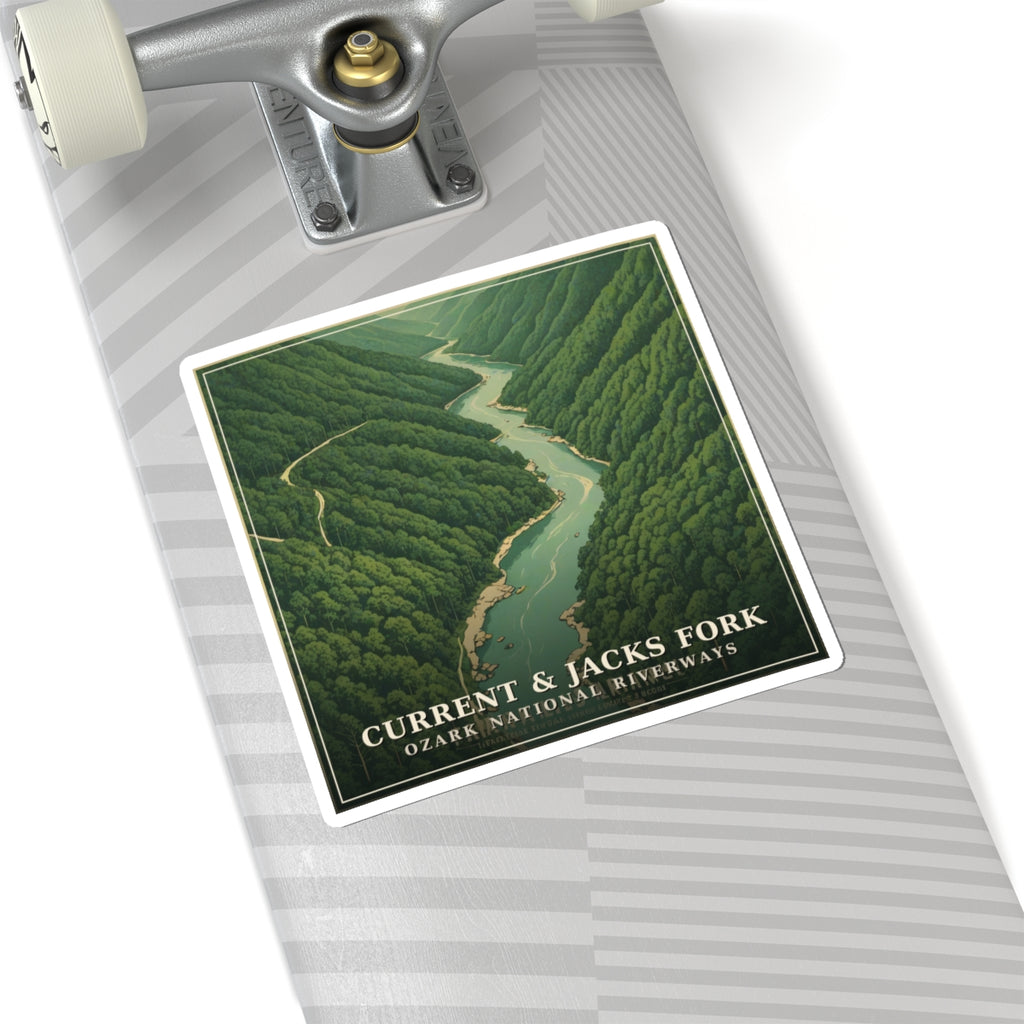 Current & Jacks Fork - The Ozarks Sticker | Corner & County