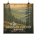 Shannon County Native - The Ozarks Poster | Corner & County