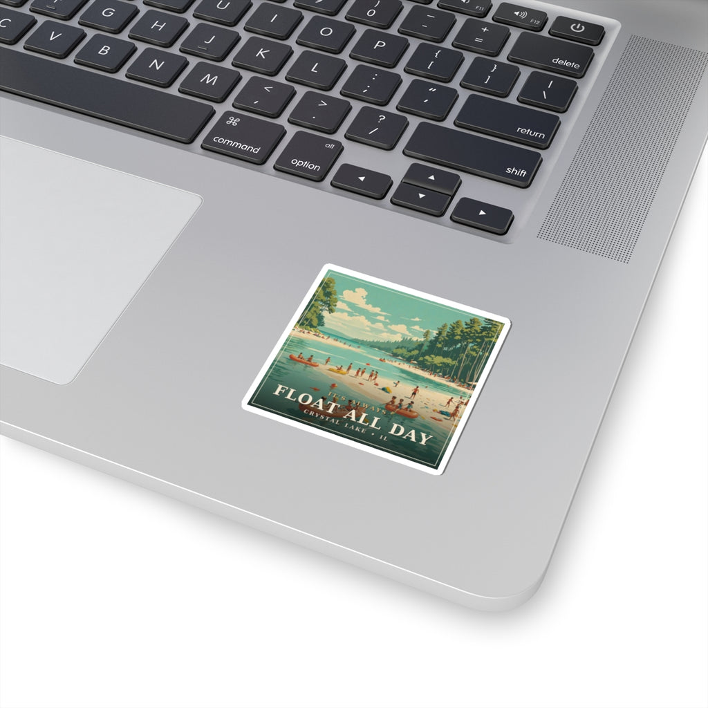 Float All Day - Crystal Lake Sticker | Corner & County