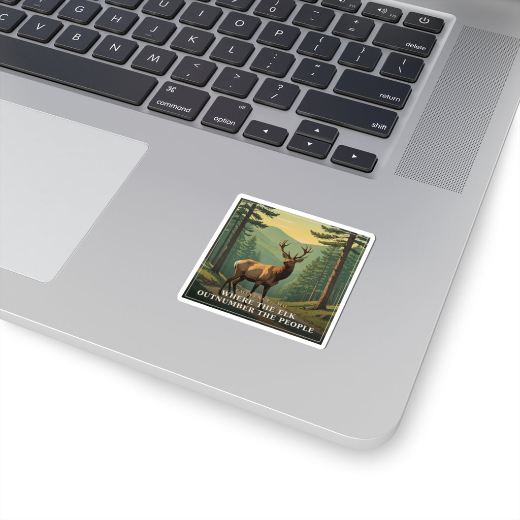 Where the Elk Outnumber the People - The Ozarks Sticker | Corner & County
