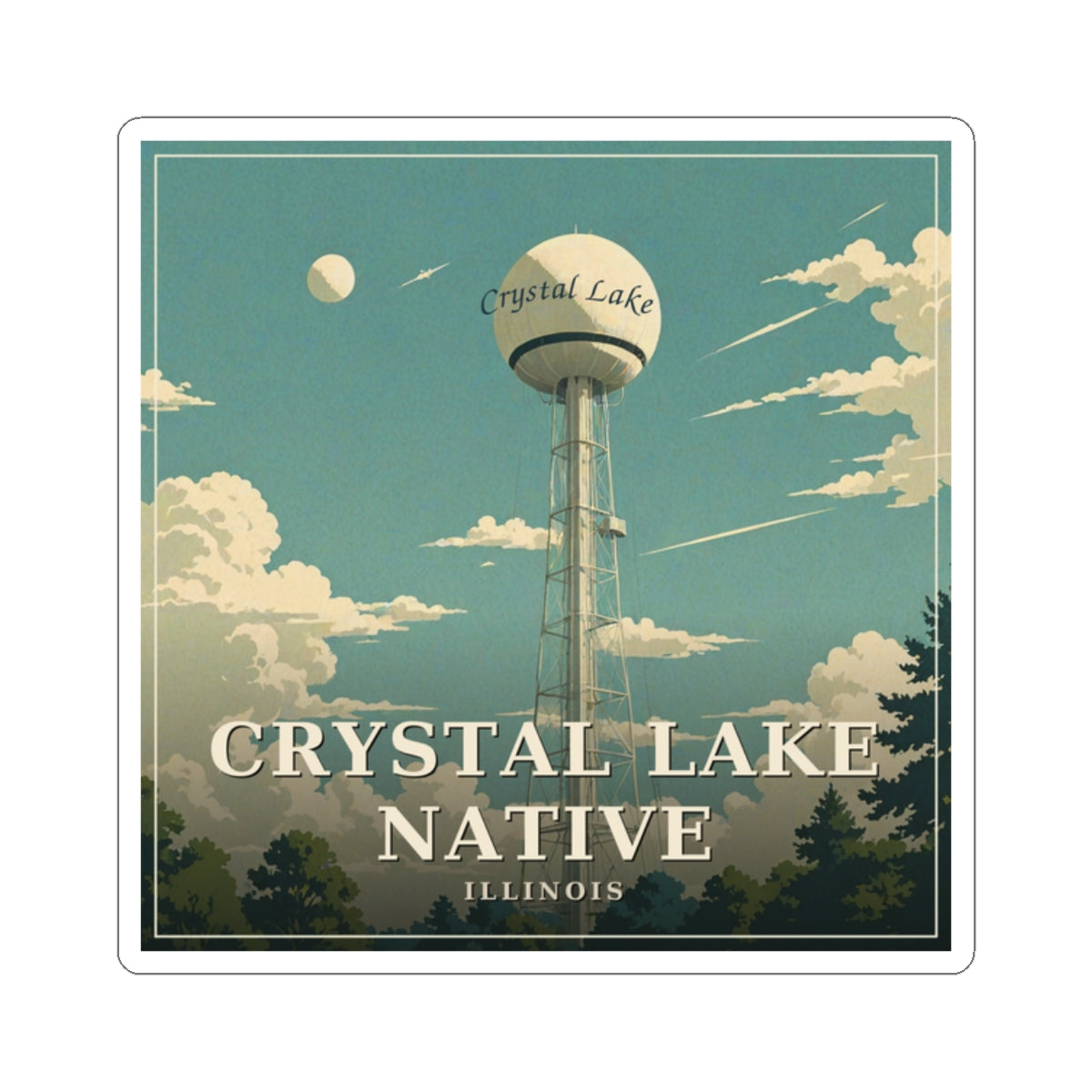 Crystal Lake Native - Crystal Lake Sticker | Corner & County