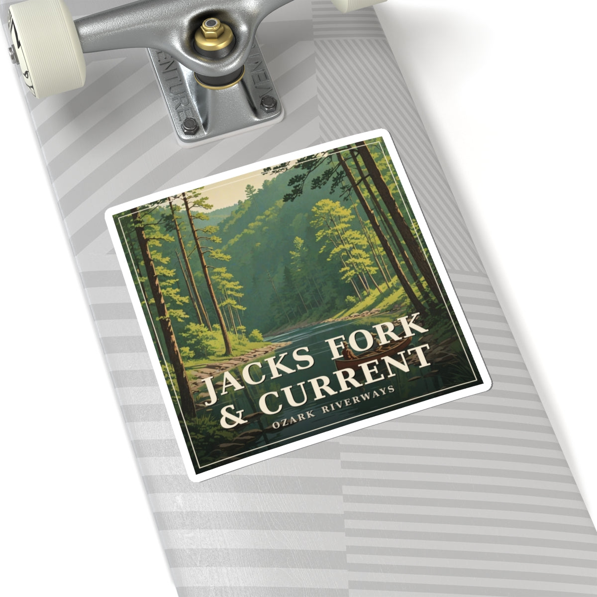 Jacks Fork & Current - The Ozarks Sticker | Corner & County
