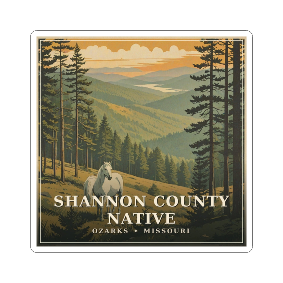 Shannon County Native - The Ozarks Sticker | Corner & County