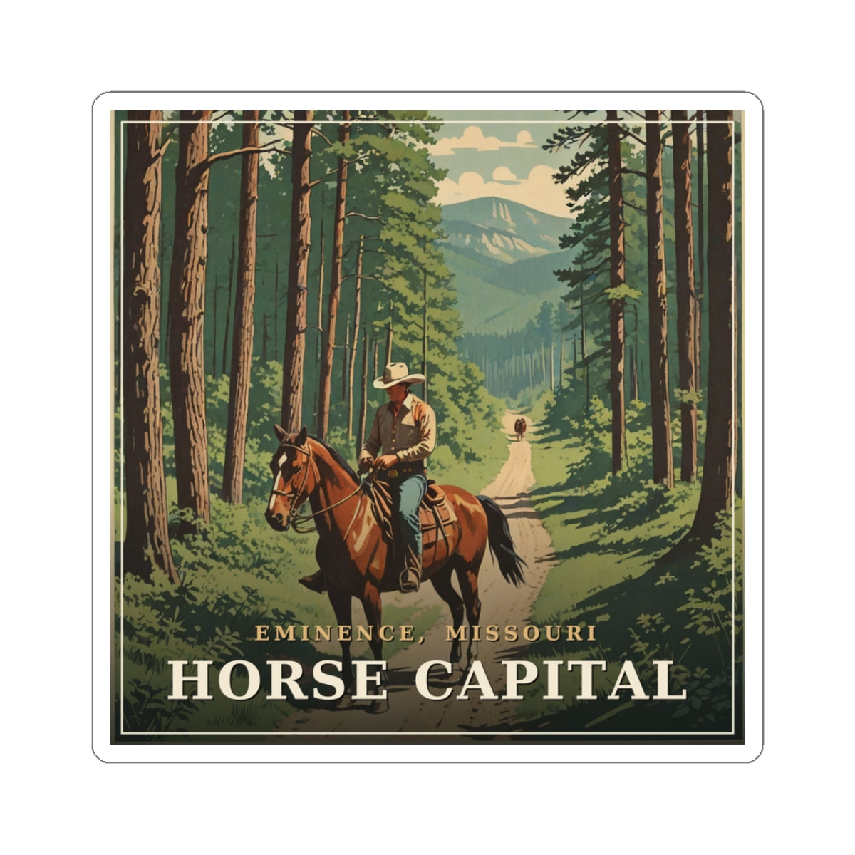 Horse Capital - The Ozarks Sticker | Corner & County