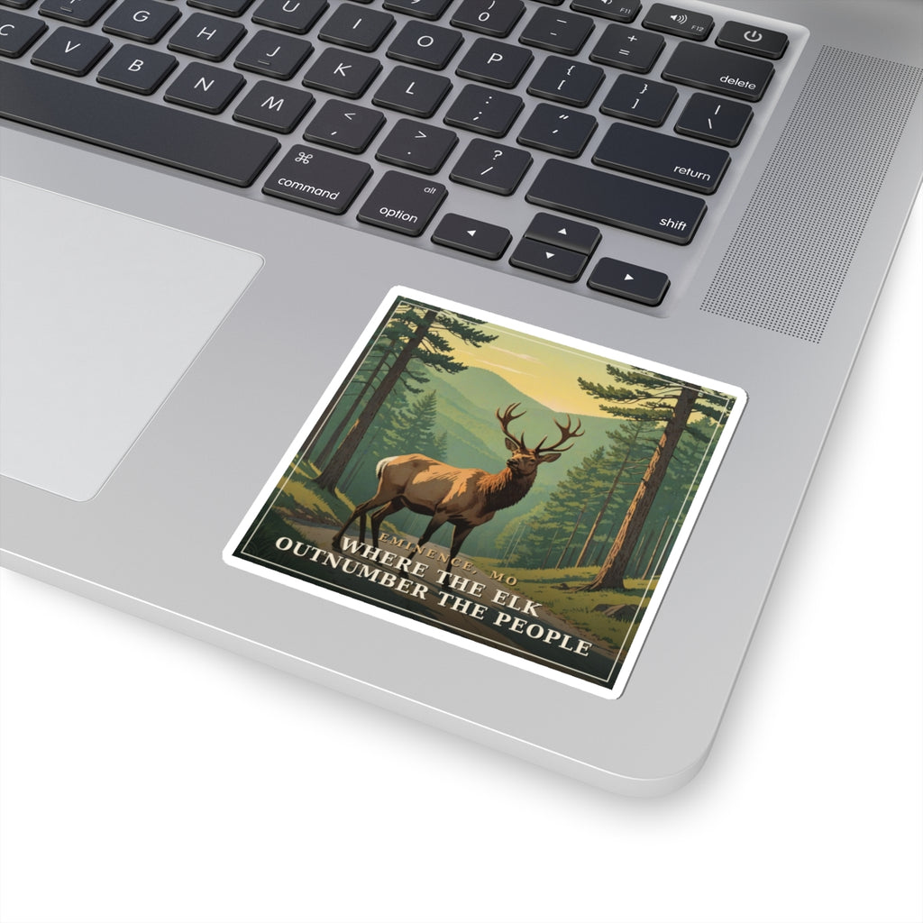 Where the Elk Outnumber the People - The Ozarks Sticker | Corner & County