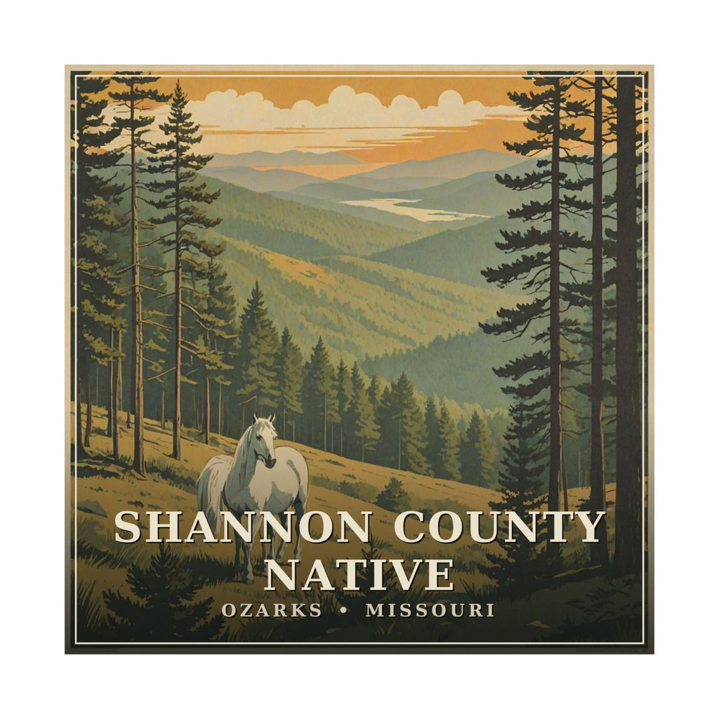 Shannon County Native - The Ozarks Poster | Corner & County