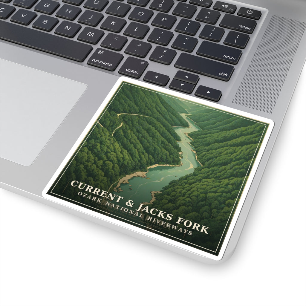 Current & Jacks Fork - The Ozarks Sticker | Corner & County
