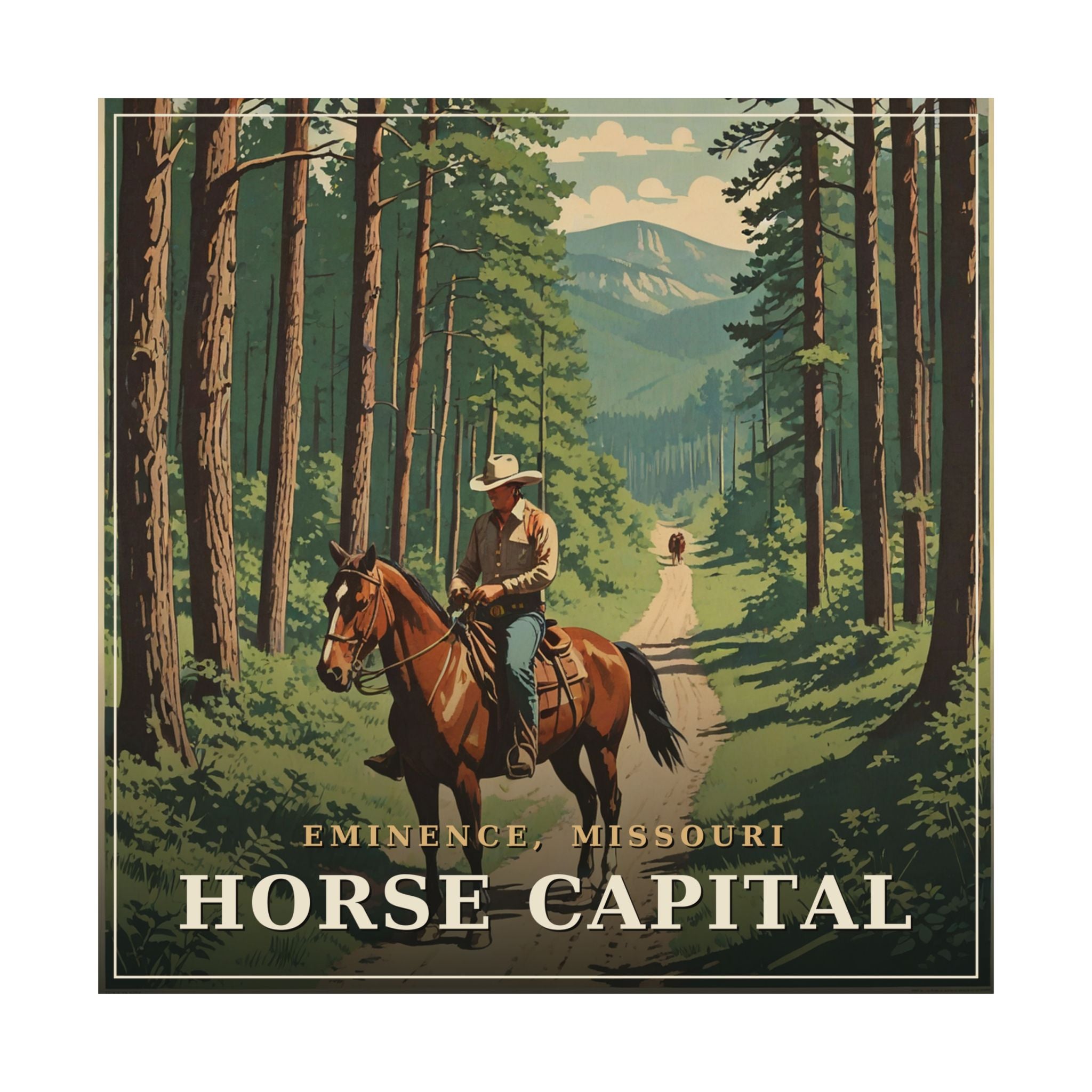 Horse Capital - The Ozarks Poster | Corner & County