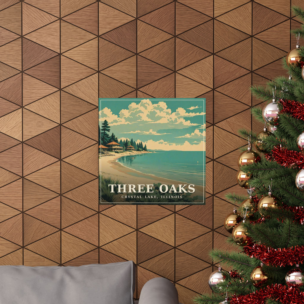 Three Oaks - Crystal Lake Poster | Corner & County