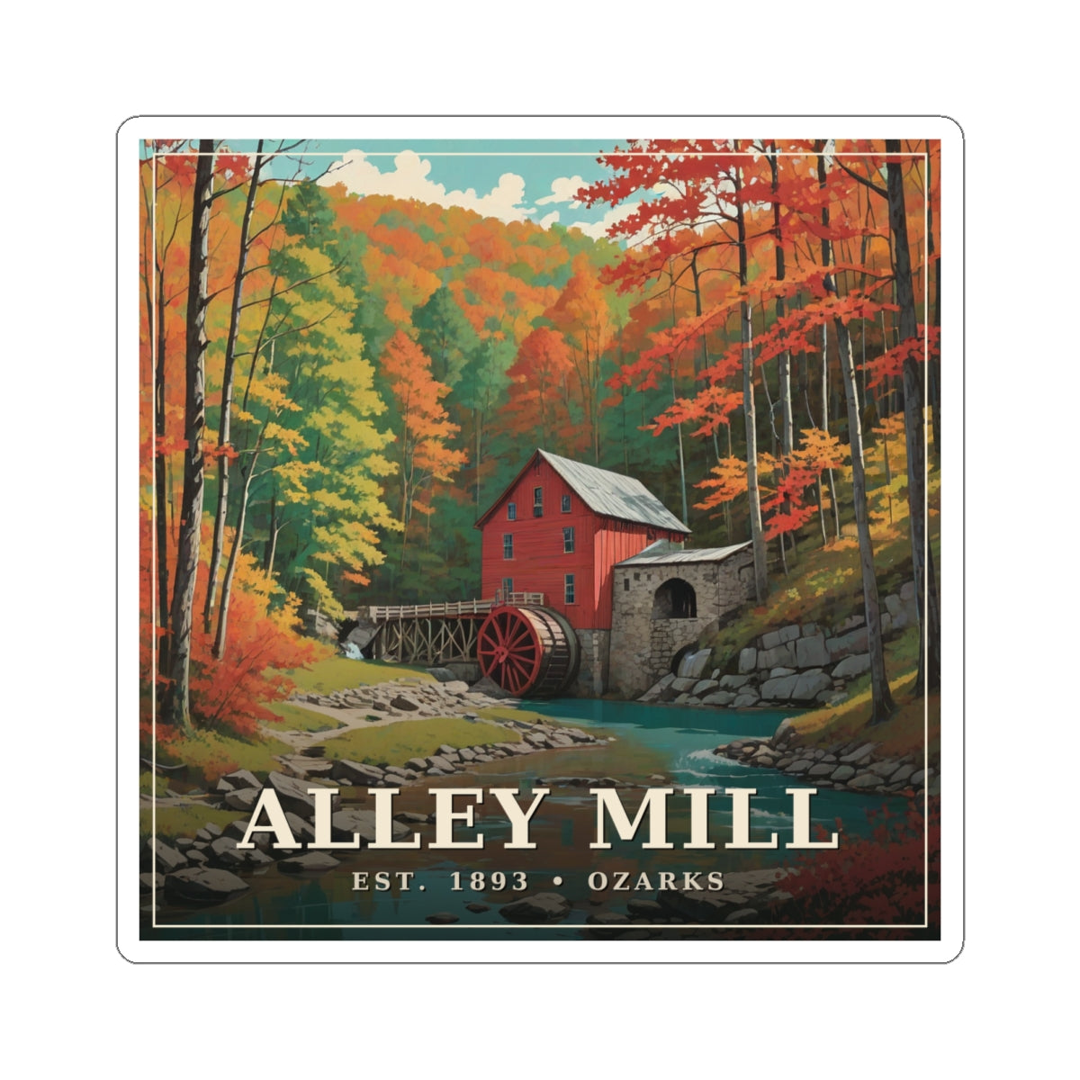 Alley Mill - The Ozarks Sticker | Corner & County