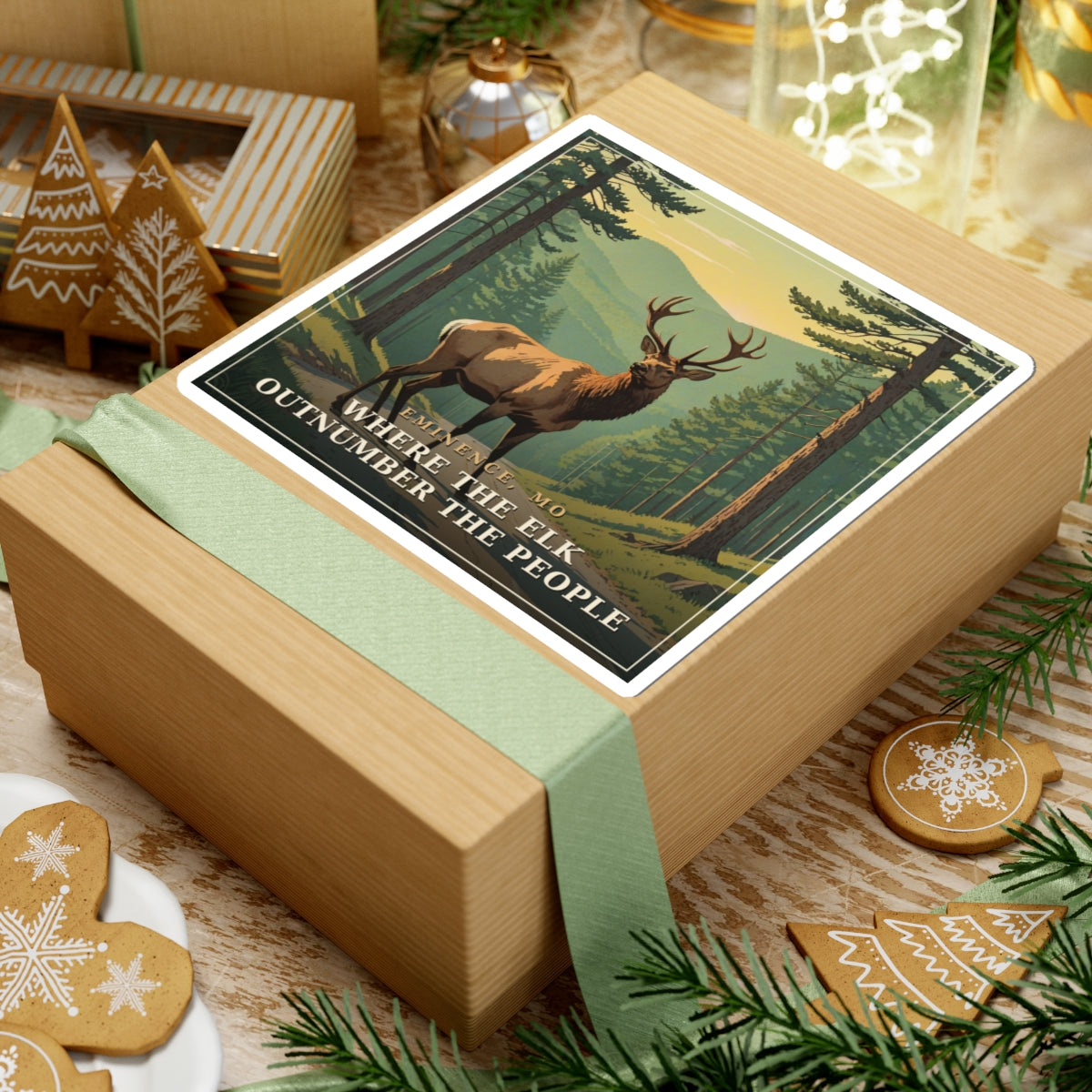 Where the Elk Outnumber the People - The Ozarks Sticker | Corner & County