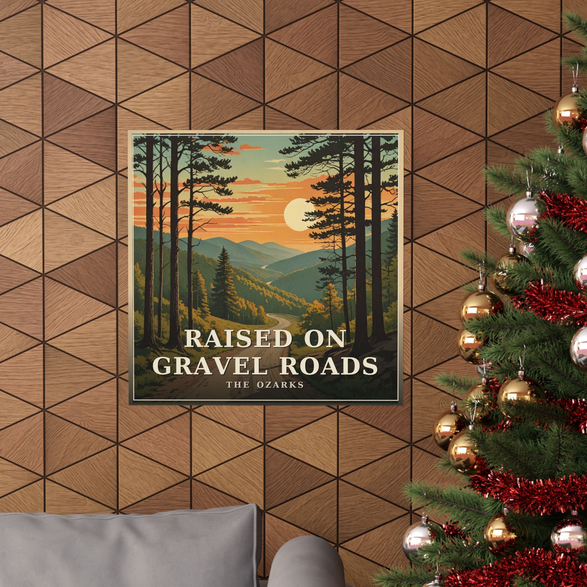 Raised on Gravel Roads - The Ozarks Poster | Corner & County