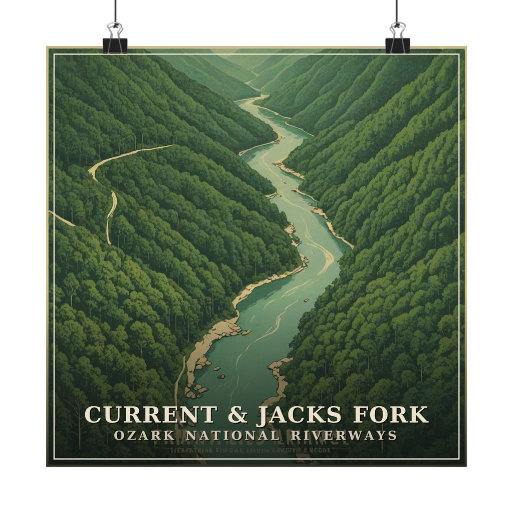 Current & Jacks Fork - The Ozarks Poster | Corner & County