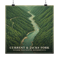 Current & Jacks Fork - The Ozarks Poster | Corner & County