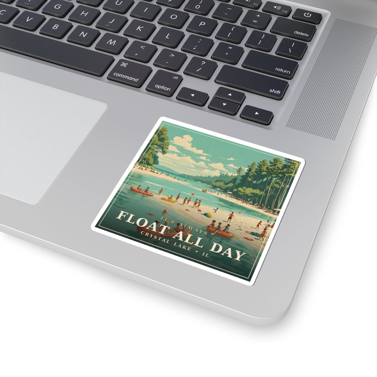 Float All Day - Crystal Lake Sticker | Corner & County