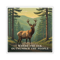 Where the Elk Outnumber the People - The Ozarks Sticker | Corner & County