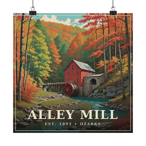 Alley Mill - The Ozarks Poster | Corner & County