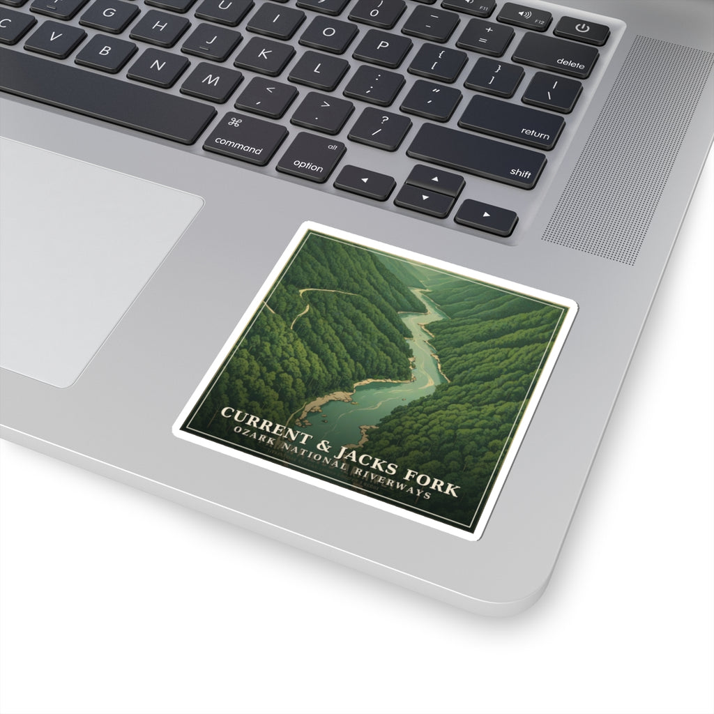 Current & Jacks Fork - The Ozarks Sticker | Corner & County