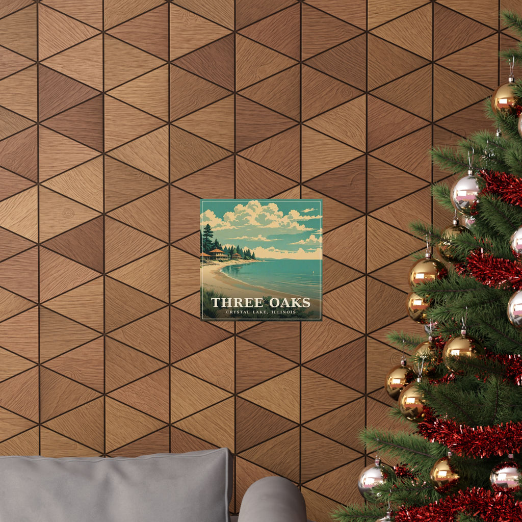 Three Oaks - Crystal Lake Poster | Corner & County