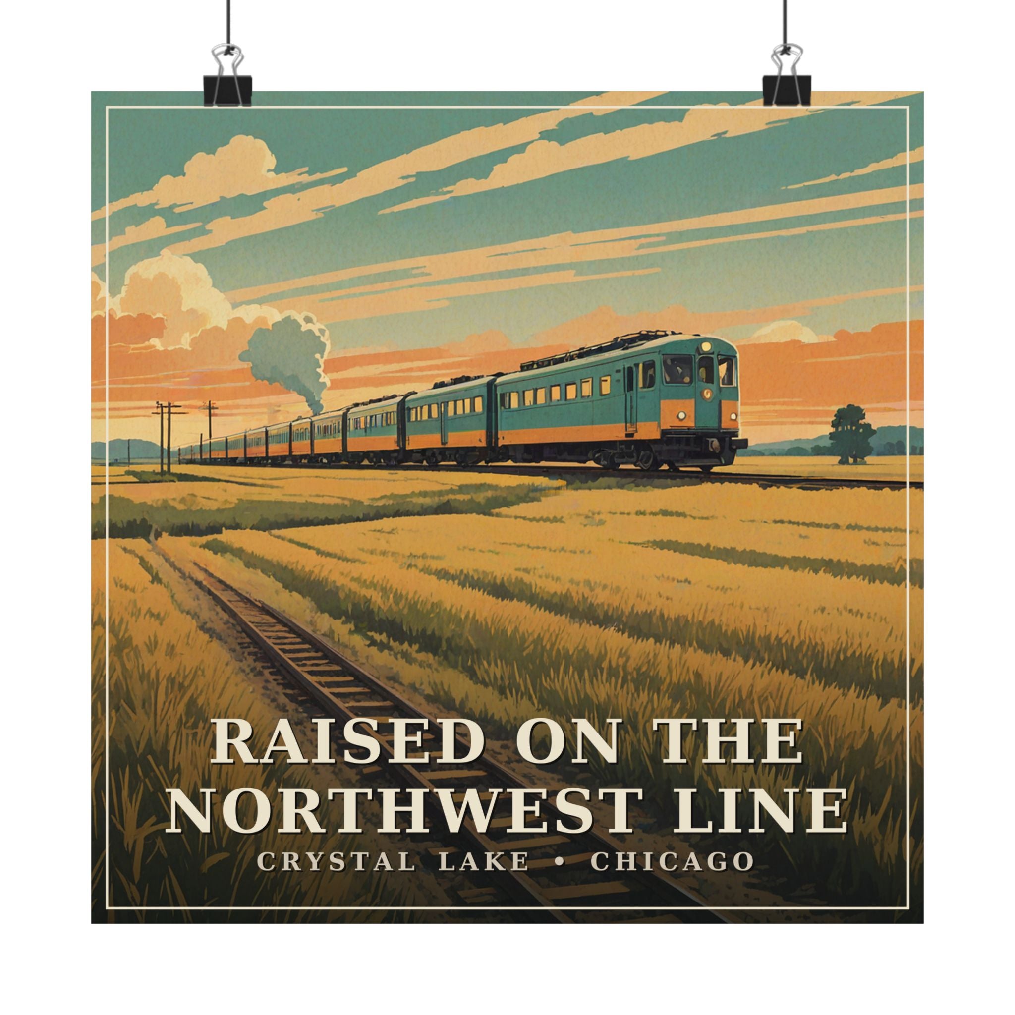 Raised on the Northwest Line - Crystal Lake Poster | Corner & County