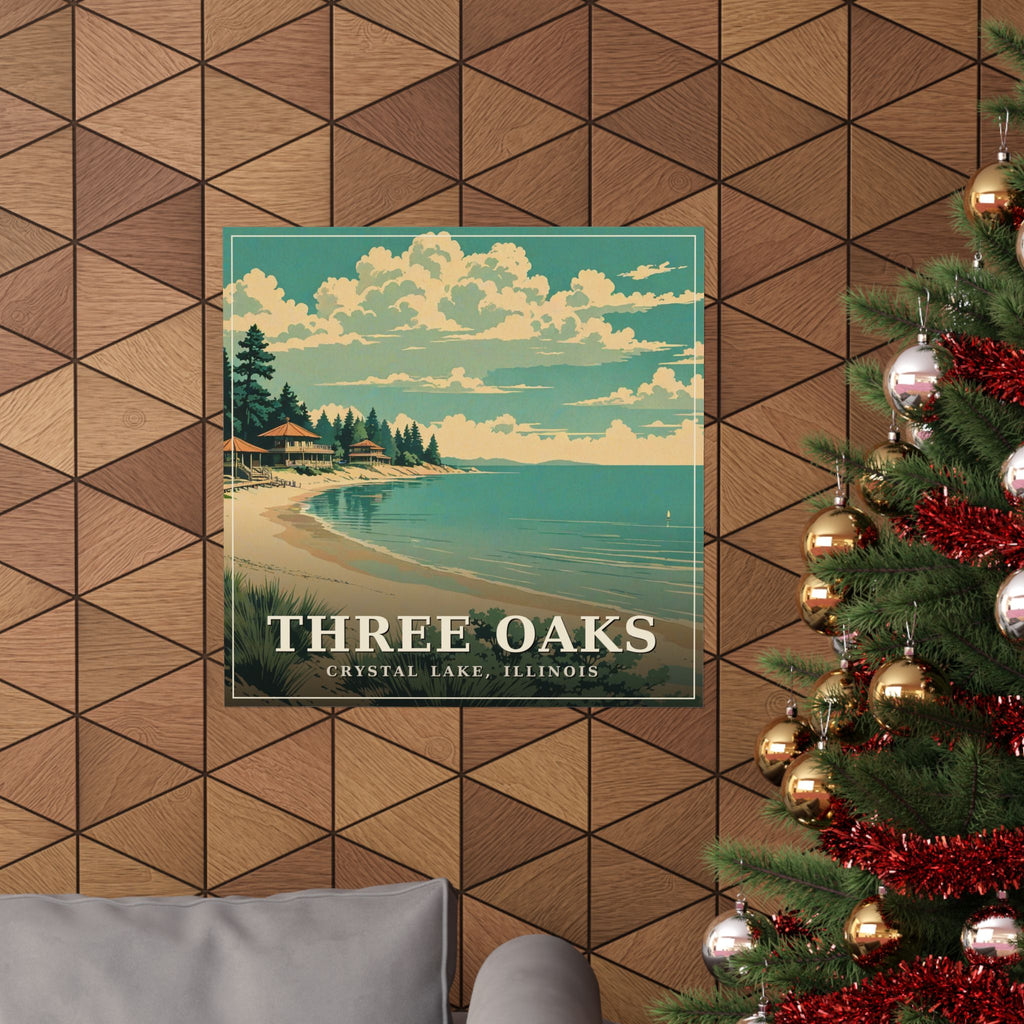 Three Oaks - Crystal Lake Poster | Corner & County