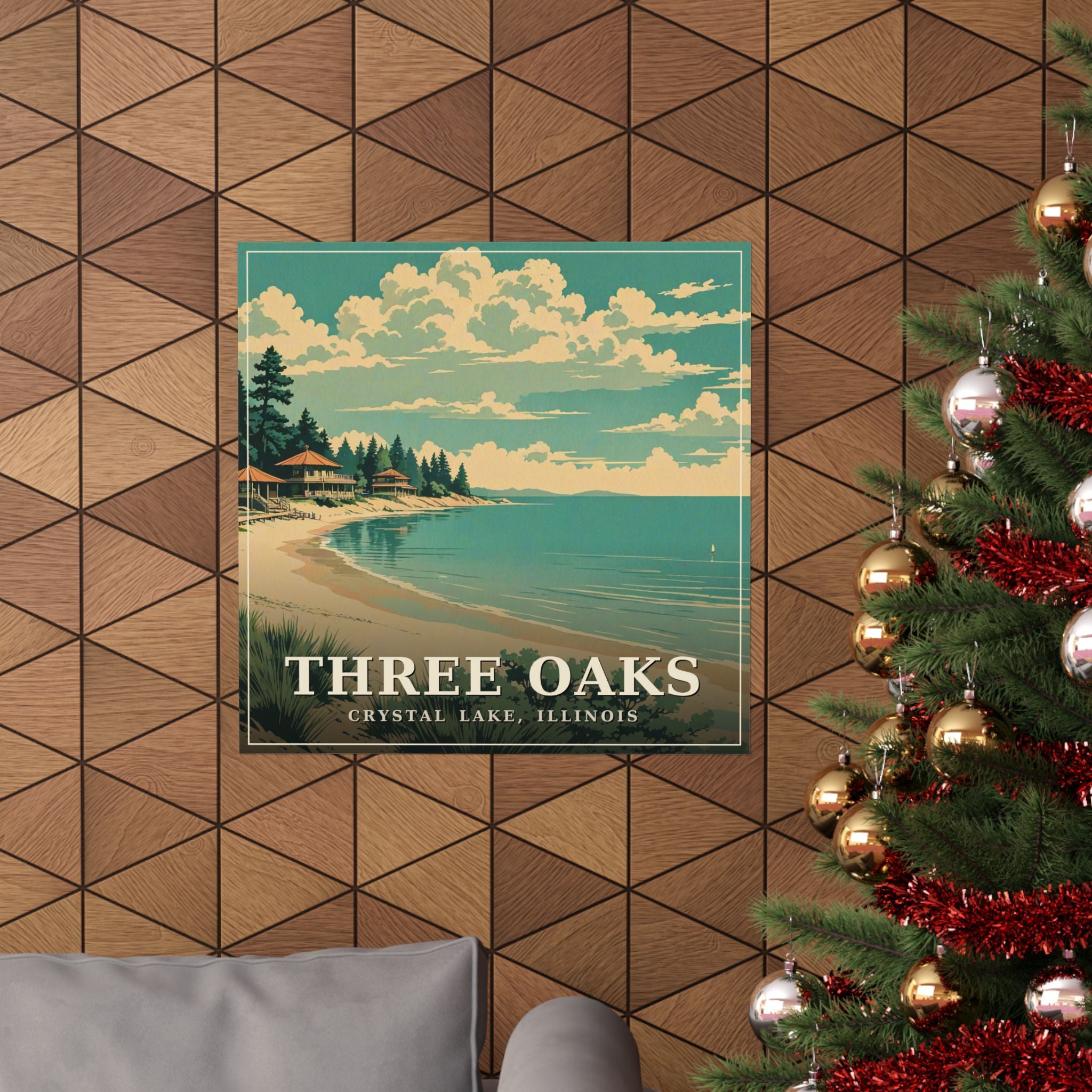 Three Oaks - Crystal Lake Poster | Corner & County