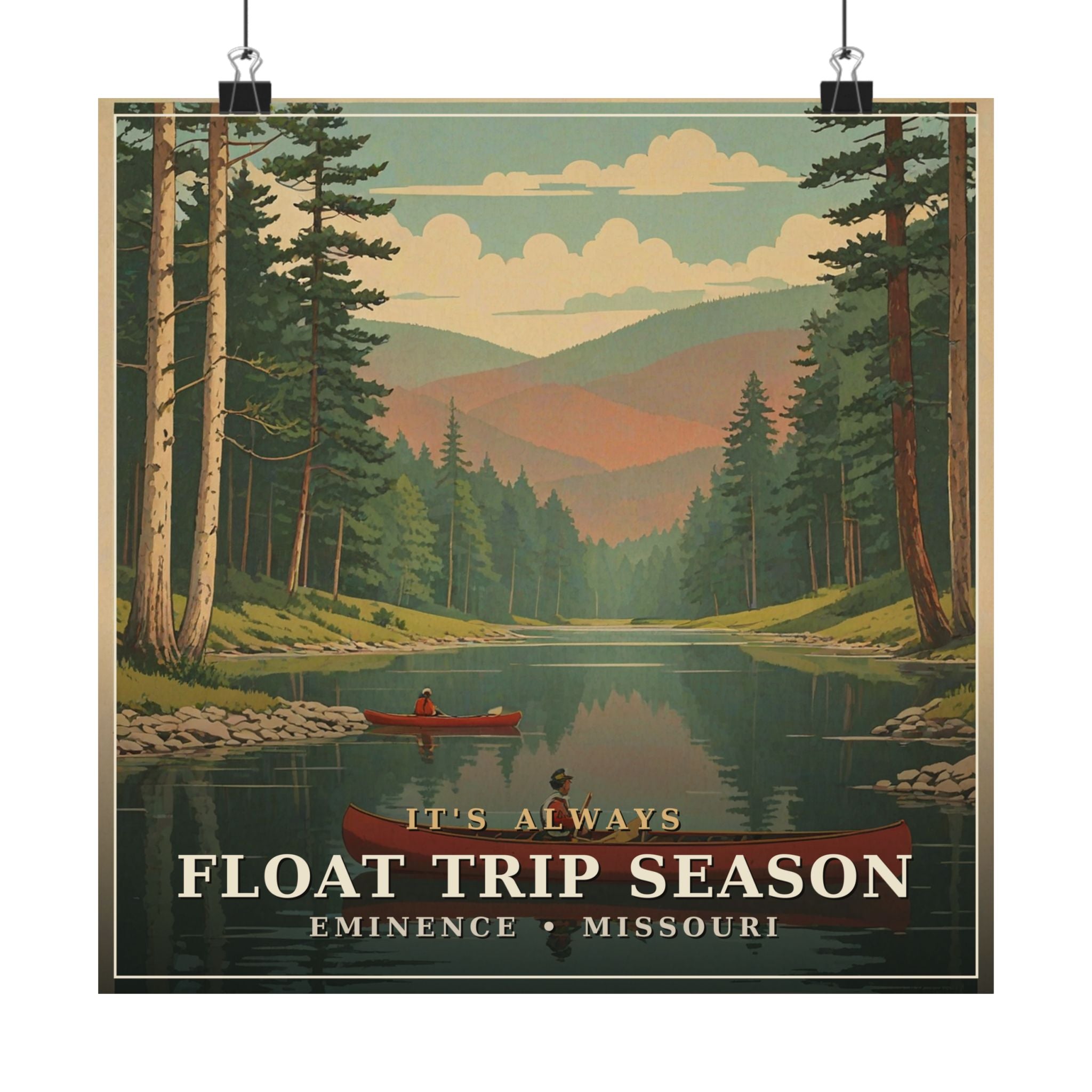 Float Trip Season - The Ozarks Poster | Corner & County