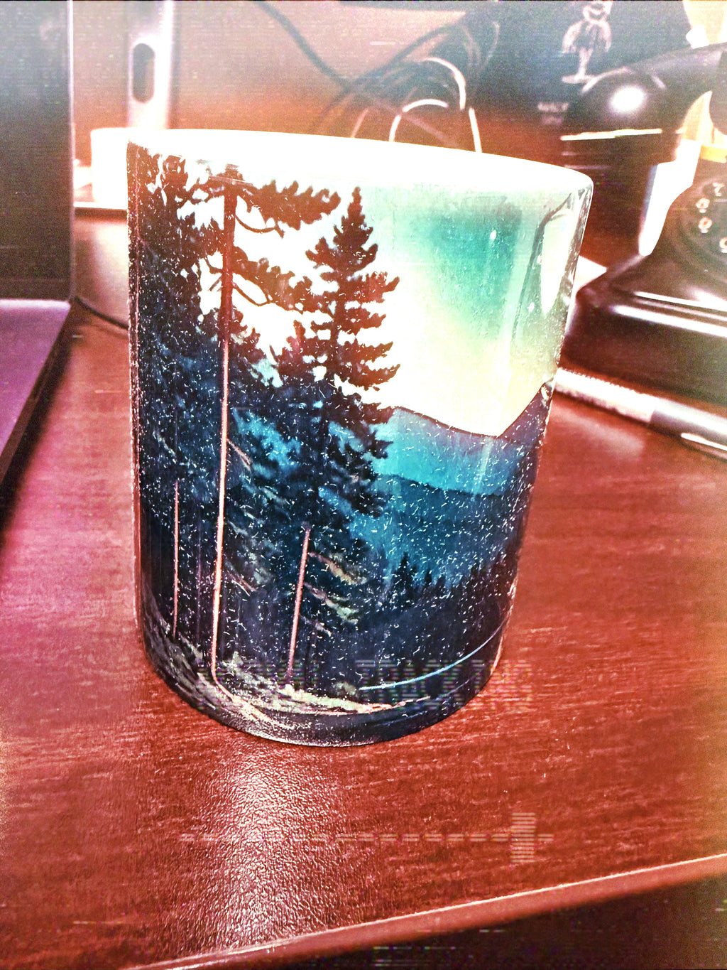 Corner and County mug - real product photo